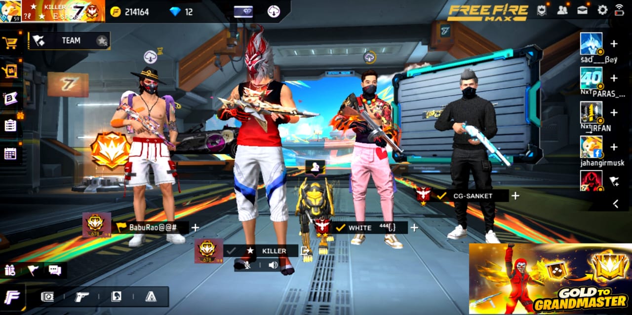 Free fire Max best character combination 2024 CS Rank