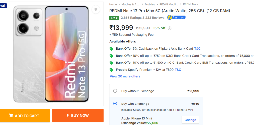 Redmi note 13 Pro Max 5G