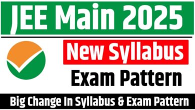 JEE Main Syllabus 2025