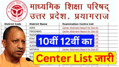 UP Board Centre List 2025 PDF Download Link Active